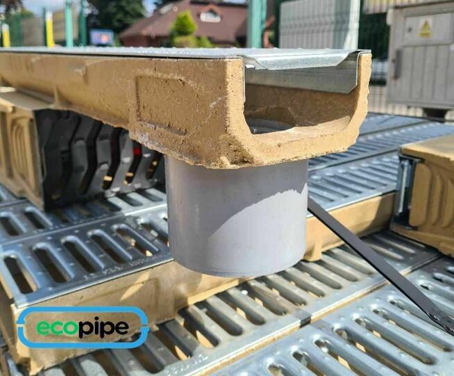 Kanał odwodnienie koryto H=10cm z króćcem ocynk polimerobeton