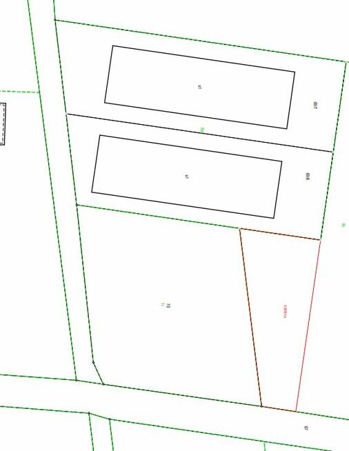 Nowe hale 1960 m² z dojazdem – Rzegnowo (Koncepcja 2)