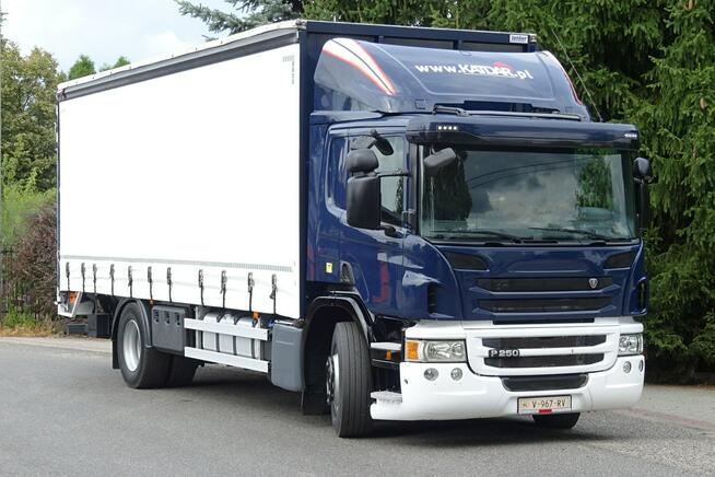 Scania P 250 Euro 6 firanka winda klapa przebieg udokumentowany Sprowa
