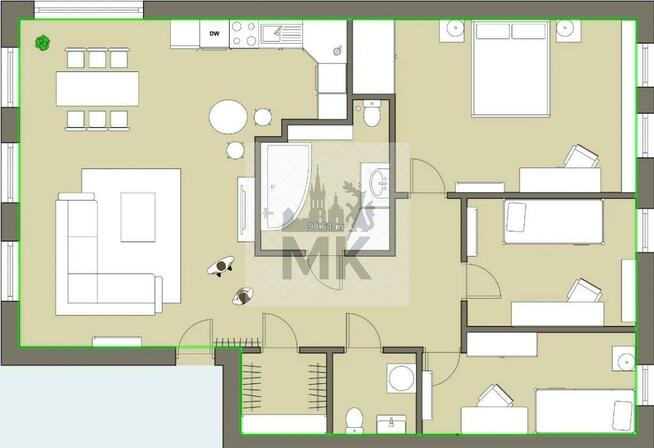 Mieszkanie Kraków Kraków-Śródmieście, Stare Miasto, Biskupia