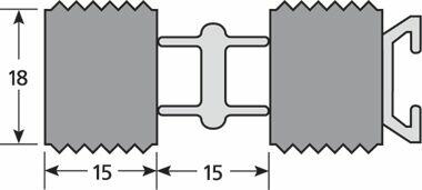 Sztywna wycieraczka aluminiowa mata techniczna Romat Reverse