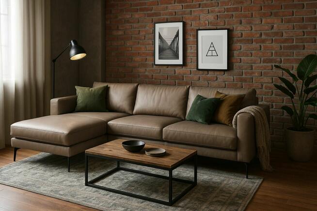 Cloud mini - narożnik premium ze skóry