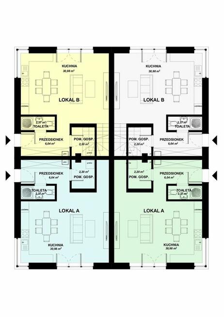 WILKOWICE - funkcjonalne apartamenty 2-poziomowe z działką