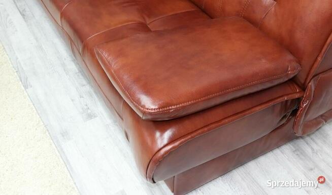 PROMOCJA - komplet FINKA wersalka + 2 fotele, skóra naturalna