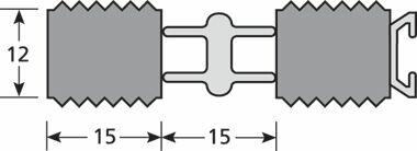 Sztywna wycieraczka mata aluminiowa techniczna Romat Reverse