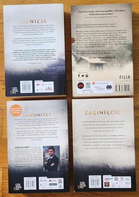 Zestaw 4 książek Remigiusz Mróz