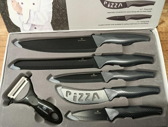 Zestaw wysokiej jakości szwajcarskich noży kuchennych