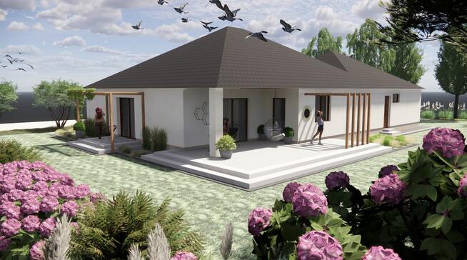 Nowy parterowy dom Przędzel świetna lokalizacja działka 12a