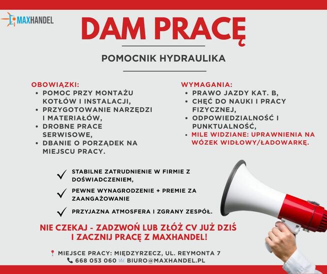 Pracownik poszukiwany!