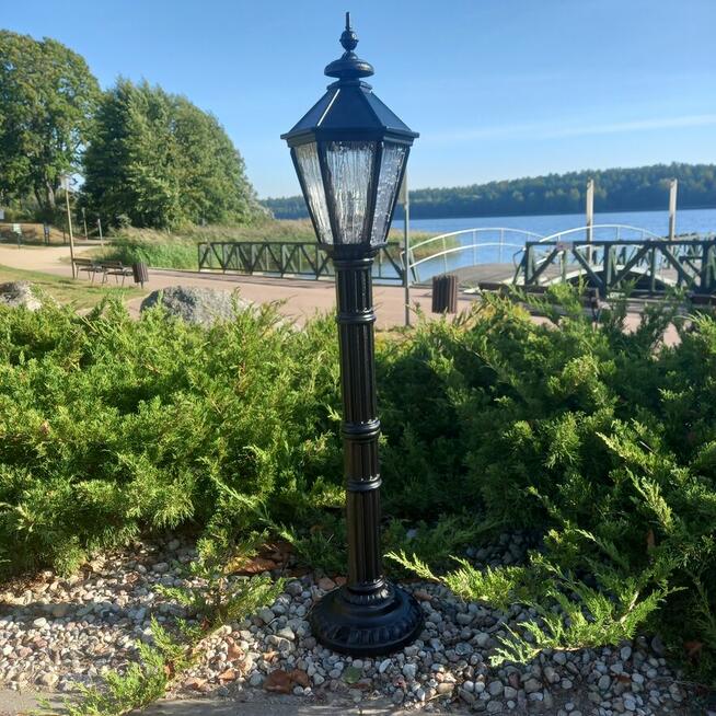 lampa ogrodowa zjawiskowa parkowa żeliwna h-116cm solidna