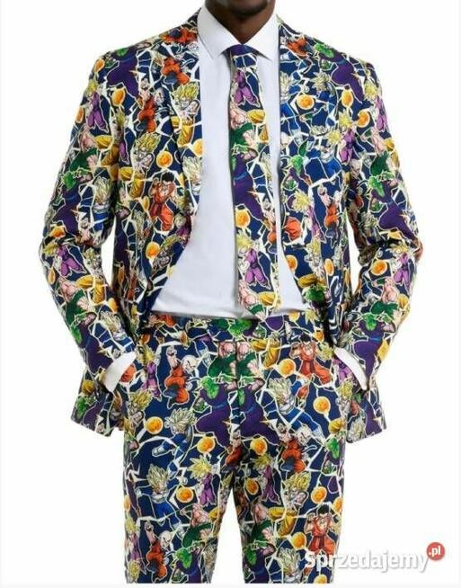 OPPOSUITS Garnitur męski z krawatem kolorowy DRAGON BALL Z