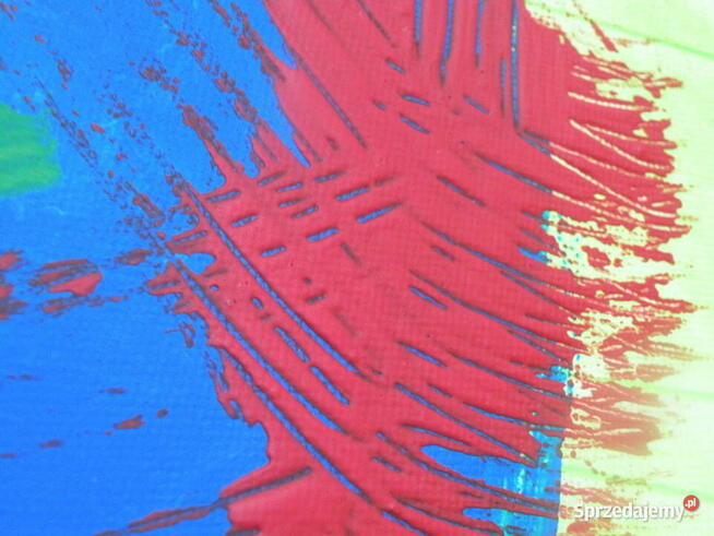 Obraz 40x40 cm. - Sygnowany Bibi Strawberry