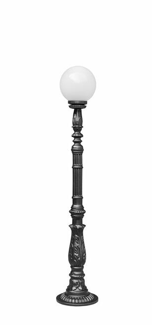 lampa latarnia ogrodowa żeliwna parkowa H-195cm KULA fi 300