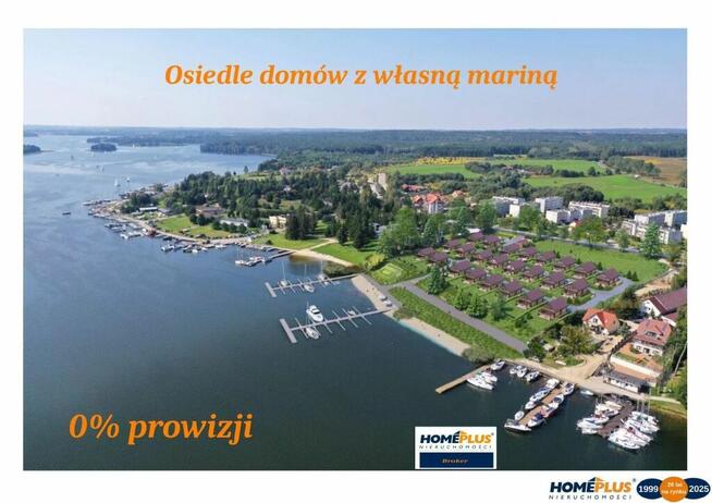 24 Domy pod klucz RYN nad jeziorem, własna marina