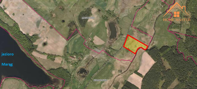 działka w miejscowości Mostkowo przy drodze wojewódzkiej nr 530