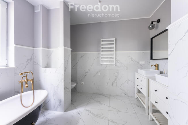 Nowoczesny bliźniak z ogrodem i garażem Baszkówka