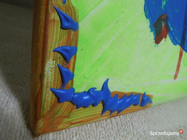 Obraz 40x40 cm. - Sygnowany Bibi Strawberry