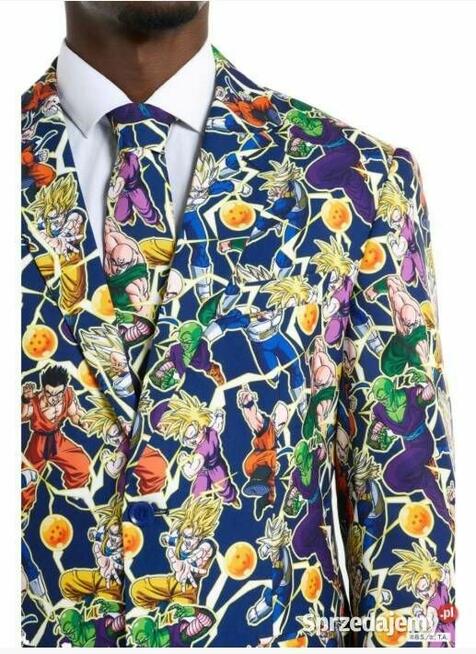 OPPOSUITS Garnitur męski z krawatem kolorowy DRAGON BALL Z