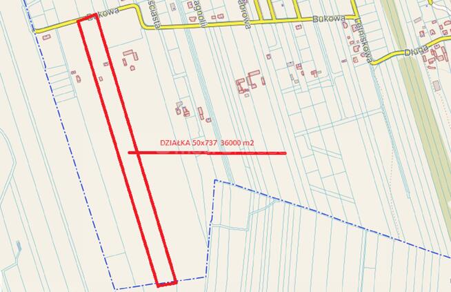 Działka 33592 m2 Jedlicze B Powiat Zgierski