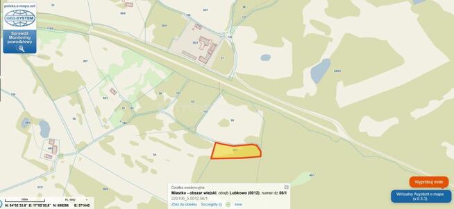 Duża działka budowlana w wydanymi warunkami.