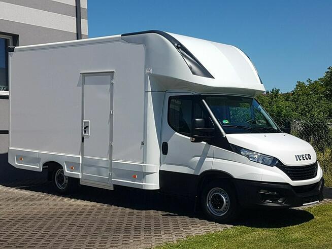 Iveco Daily KONTENER NISKOPODŁOGOWY 4,43x2,23x2,42 SKLEP BAR FOODTRUCK KAMPER AC