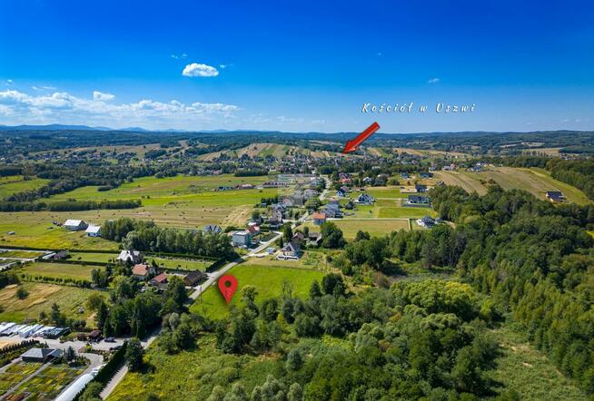 Działka budowlana Uszew gm. Gnojnik