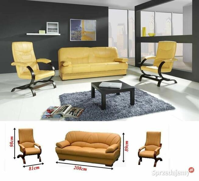 Bestsellerowa wersalka Gala w skórze naturalnej