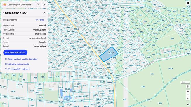 Sprzedam dużą działkę 4300m2 przy Puszczy Kampinoskiej