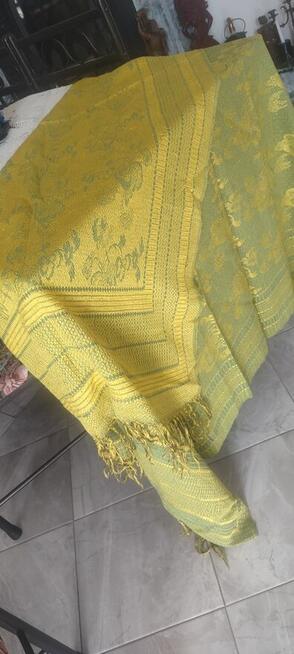 Celtyckie wzory stary złpty pled obrus bawełna gratiswysyłka