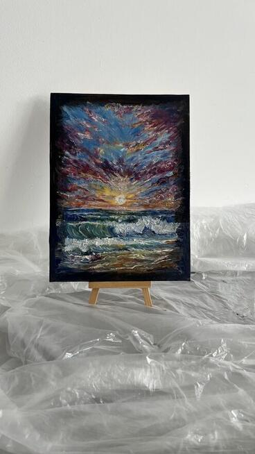 Obraz olejny „Taniec światła i fali”