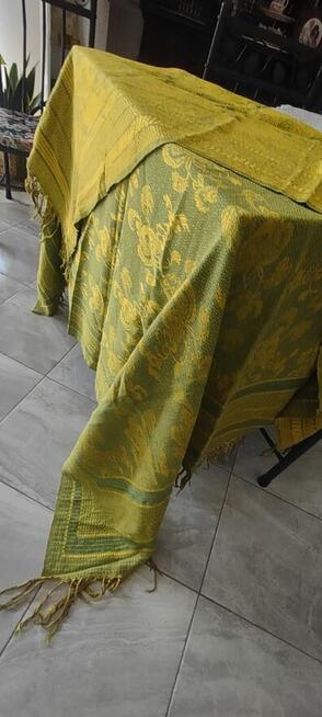 Celtyckie wzory stary złpty pled obrus bawełna gratiswysyłka