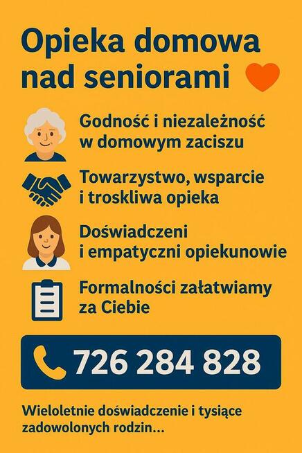 Opieka domowa nad seniorami - całodobowo