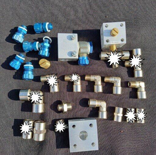 profesjonalne metalowe złączki pneumatyczne FESTO kostka