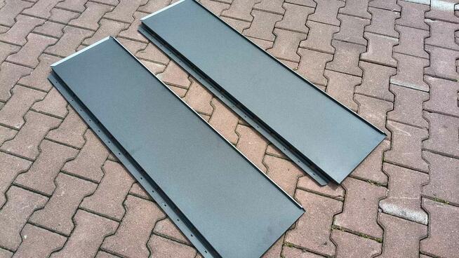 Blachodachówka płaska grafitowa od ręki Blachtex Klęczany