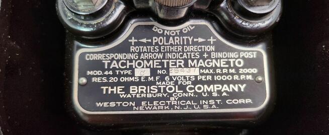 zabytkowe tachometryczne magneto, model 44