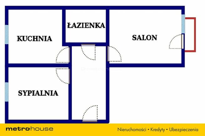 HOT! Komfortowe 2 pokoje, Balkon, I piętro, 49 m2