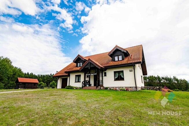 Dom na wzniesieniu z tarasem, działka 5882 m2