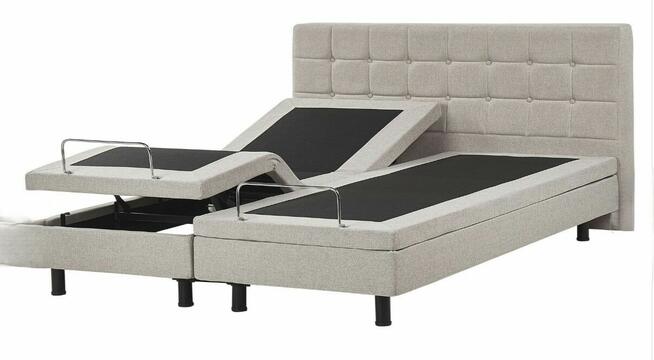 Elektrycznie regulowane łóżko z dwoma praktycznymi pilotami