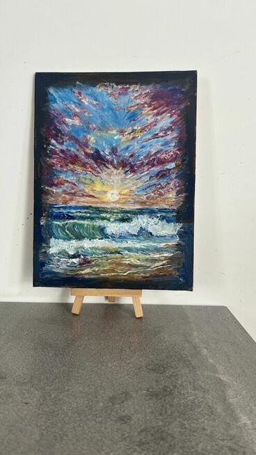 Obraz olejny „Taniec światła i fali”