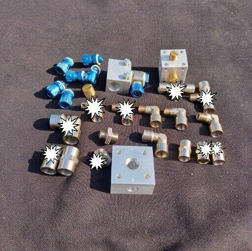 profesjonalne metalowe złączki pneumatyczne FESTO kostka