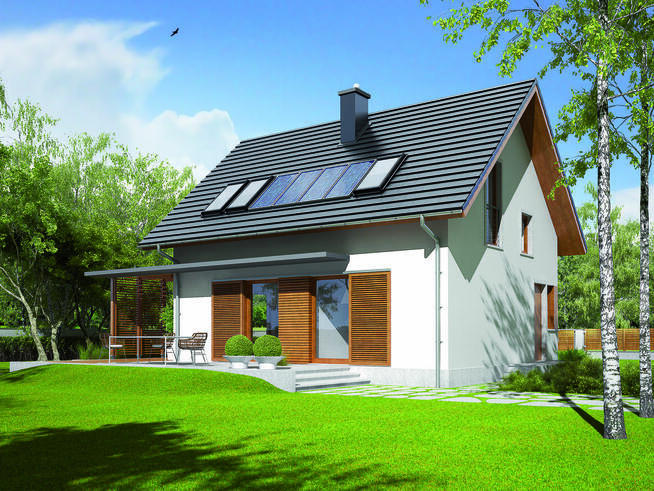 Działka z rozpoczętą budową - obok lasu w Oksie