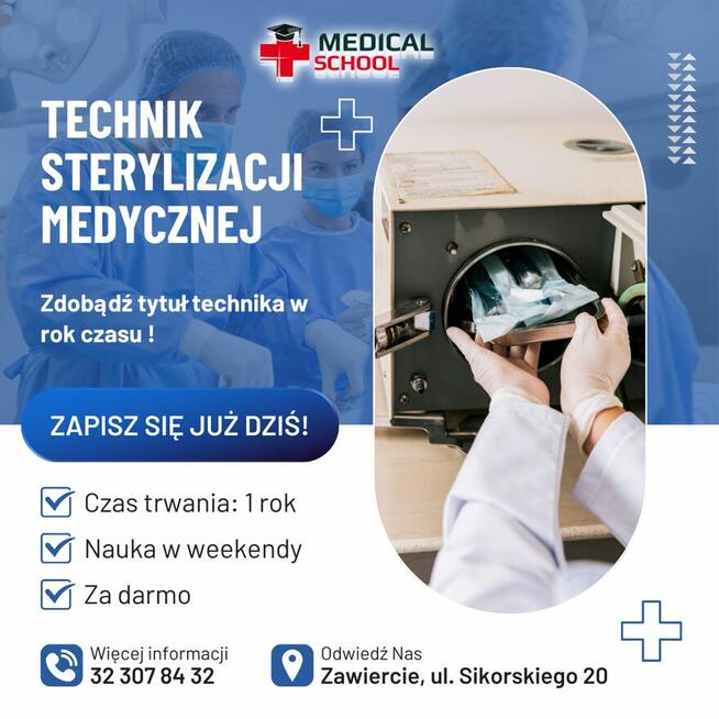 Zatrudnimy Technika sterylizacji medycznej.