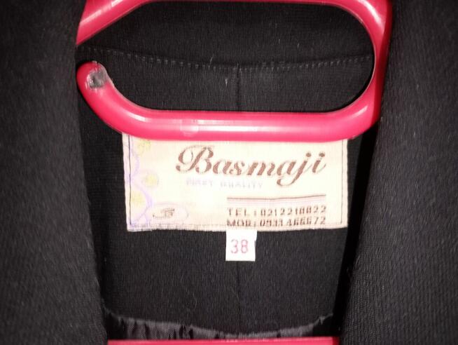 czarna marynarka z cyrkoniami rozmiar 38