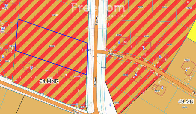 Na sprzedaż działka budowlana Niekanin, pow.3554m2