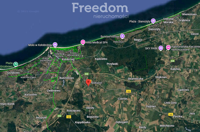 Na sprzedaż działki budowlane Niekanin, pow.7032m2