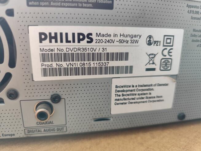 Nagrywarka Combo PHILIPS DVDR3510V /31