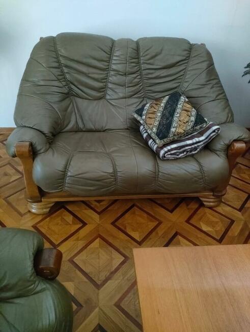 Skórzany zestaw wypoczynkowy 3+ 2+ 1