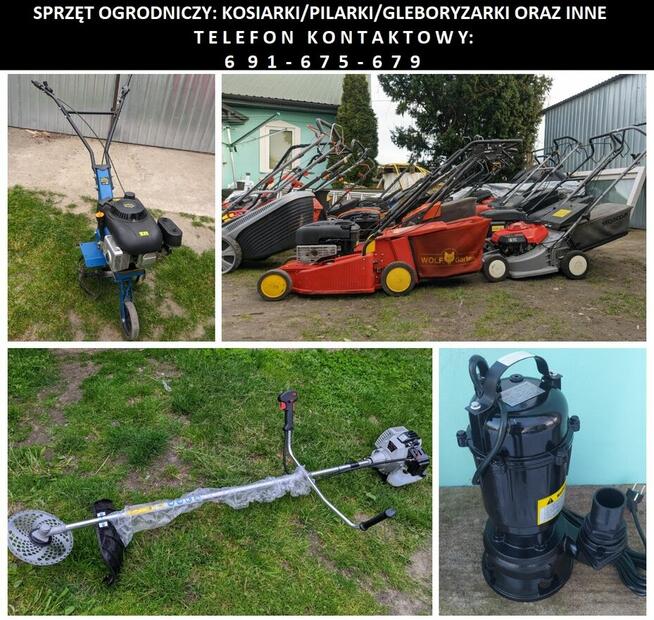 Sprzęt ogrodniczy - kosiarki/kosy spalinowe/glebogryzarki