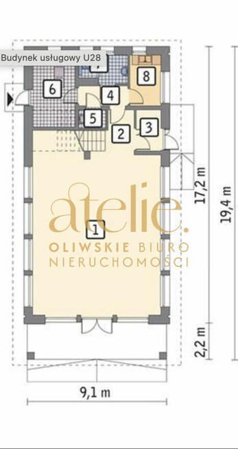 Budynek Usługowy - Udział 4/5