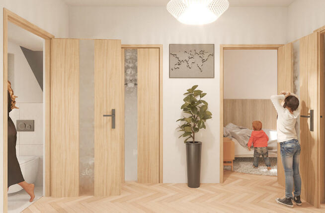 NOWOCZESNY DOM > 119,5 m2 > W OTOCZENIU ZIELENI